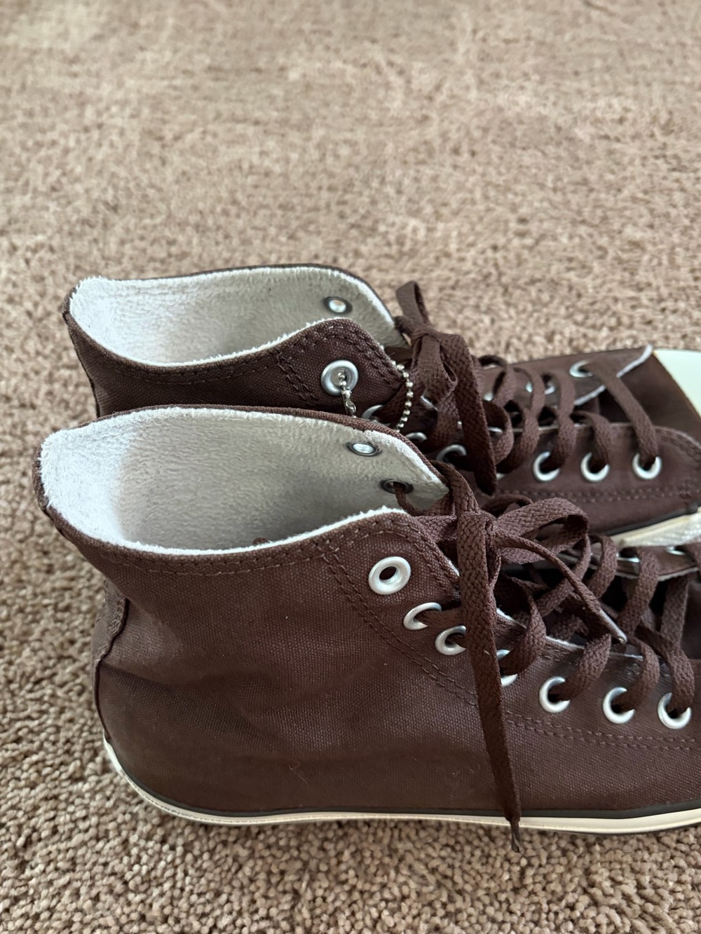 Men's Brown High-Top converse - Picture 3 of 11
